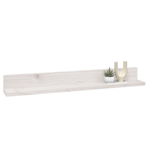 Wandregale 2er Set Weiß Kiefer 80cm