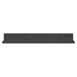 Graue Wandregale 80 cm, 2er Set