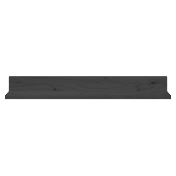 Graue Wandregale 80 cm, 2er Set