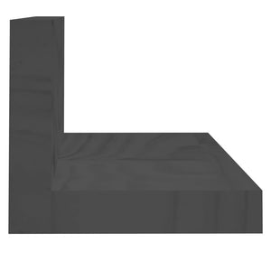 Graue Wandregale 80 cm, 2er Set