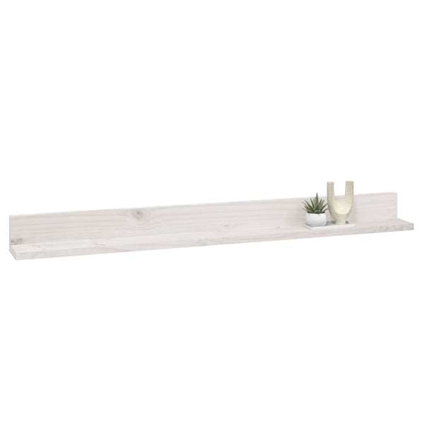 Weiße Wandregale 110cm, 2er Set