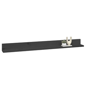 Graue Kiefer Wandregale, 2er Set