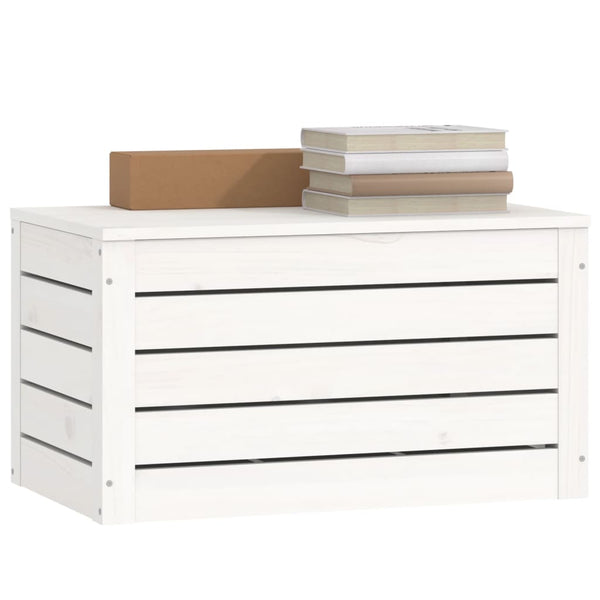 Weiße Kiefer Massivholz Truhe 59,5cm