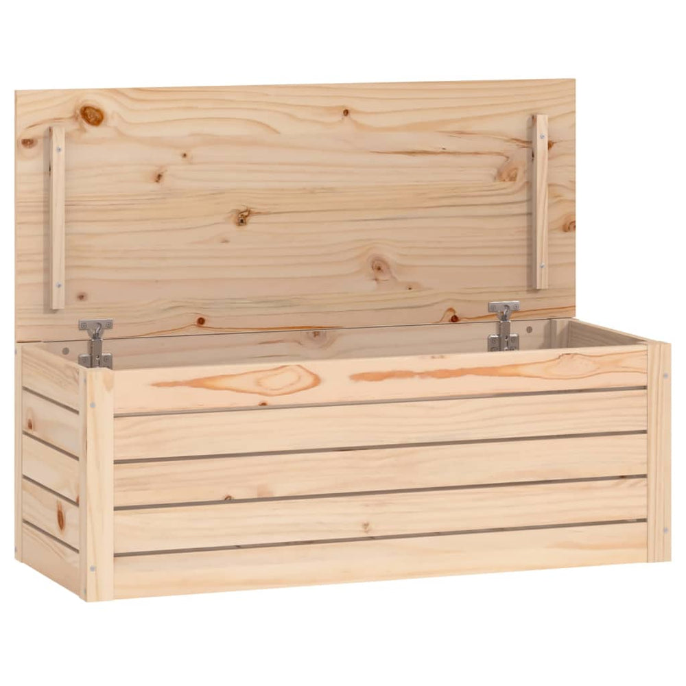 vidaXL Chest 89x36.5x33 cm Solid Pine Wood