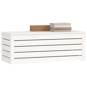 Weiße Truhe Kiefer Massivholz 89 cm