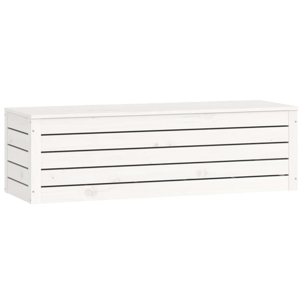 Weiße Kiefernholz Truhe 109 cm