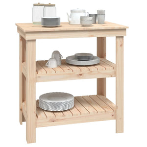 Werkbank Kiefer Massivholz 78,5x50x80 cm