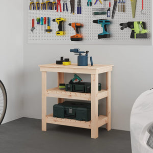Werkbank Kiefer Massivholz 78,5x50x80 cm