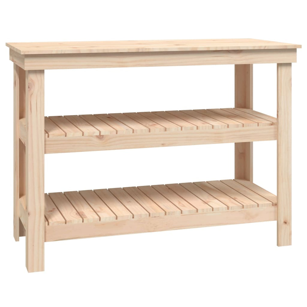 Werkbank Kiefer Massivholz 110,5 cm