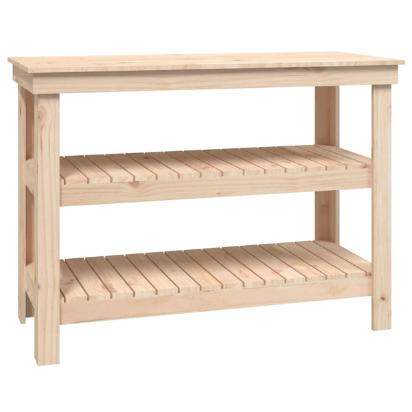 Werkbank Kiefer Massivholz 110,5 cm