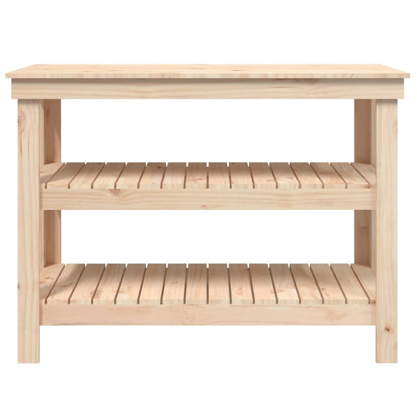 Werkbank Kiefer Massivholz 110,5 cm
