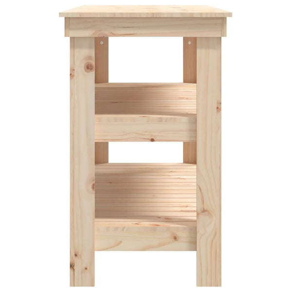Werkbank Kiefer Massivholz 110,5 cm