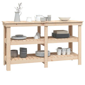 Werkbank Kiefer Massivholz 142,5 cm