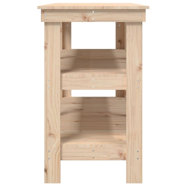 Werkbank Kiefer Massivholz 142,5 cm