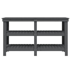 Werkbank Grau Kiefer Massivholz 142,5 cm