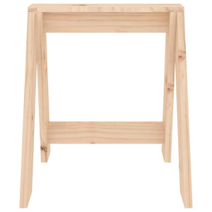 Holzhocker 2er Set, Kiefer Massivholz 40x40x45 cm