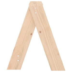 Holzhocker 2er Set, Kiefer Massivholz 40x40x45 cm