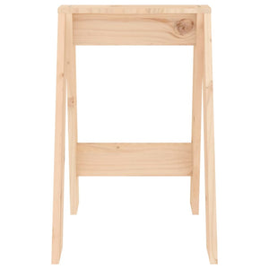 2er Set Hocker Kiefer Massivholz 40x40x60 cm