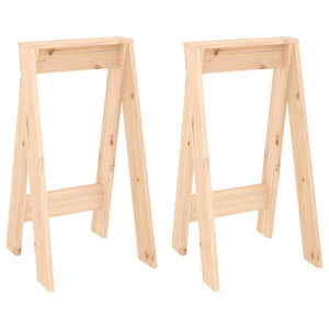 Kiefernholz Hocker 2er Set