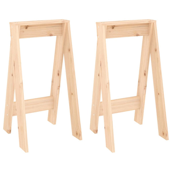 Kiefernholz Hocker 2er Set