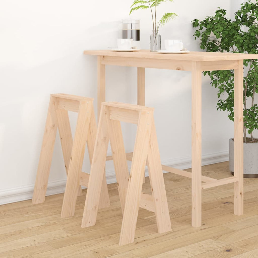 Kiefernholz Hocker 2er Set