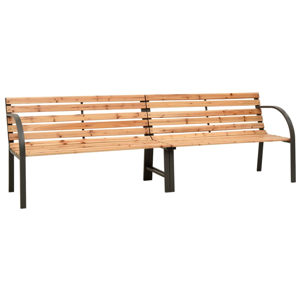 Doppel Gartenbank 225 cm Tanne Massivholz