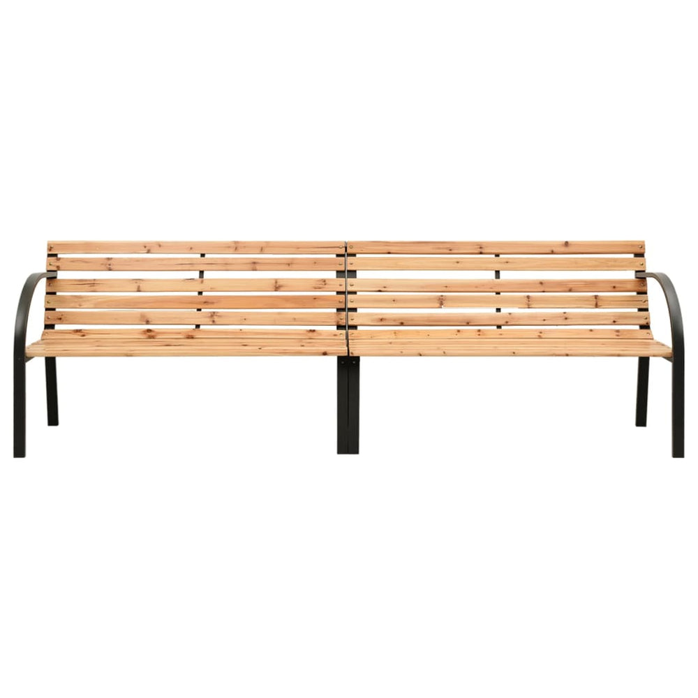 Doppel Gartenbank 225 cm Tanne Massivholz