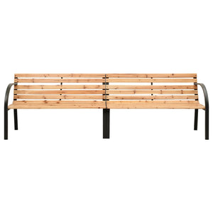 Doppel Gartenbank 225 cm Tanne Massivholz