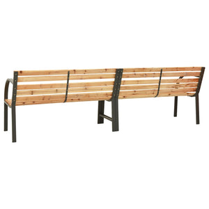 Doppel Gartenbank 225 cm Tanne Massivholz