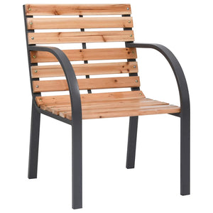 Gartenstühle 2er Set Tanne Massivholz