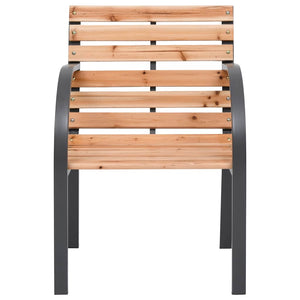 Gartenstühle 2er Set Tanne Massivholz