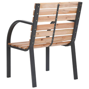 Gartenstühle 2er Set Tanne Massivholz