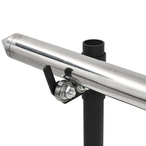 vidaXL Tournebroche automatique avec moteur Acier inoxydable 150x46,5x82,5 cm