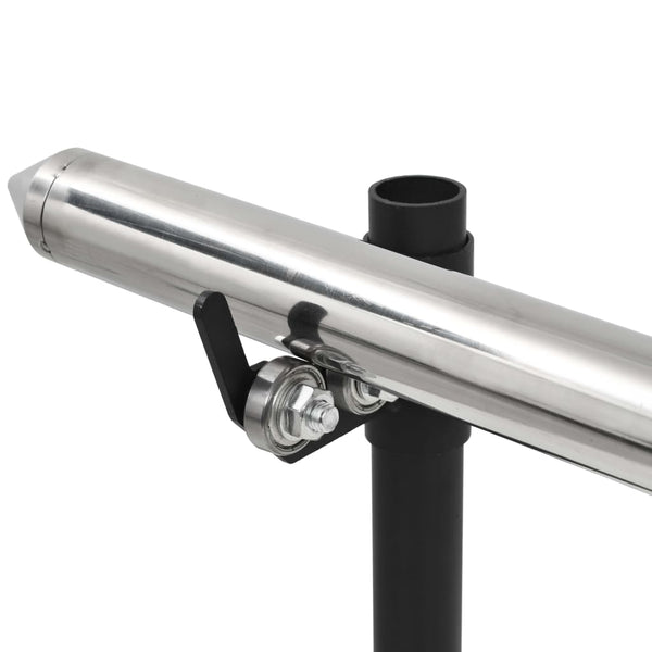 vidaXL Tournebroche automatique avec moteur Acier inoxydable 150x46,5x82,5 cm