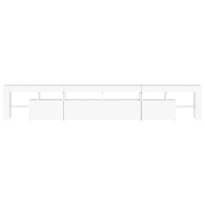 TV-Schrank mit LED-Leuchten Weiß 230x36,5x40 cm