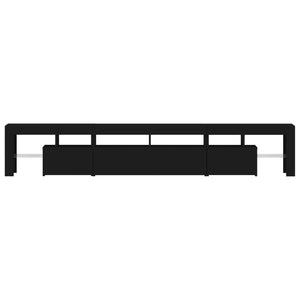 TV-Schrank mit LED-Leuchten Schwarz 230x36,5x40 cm