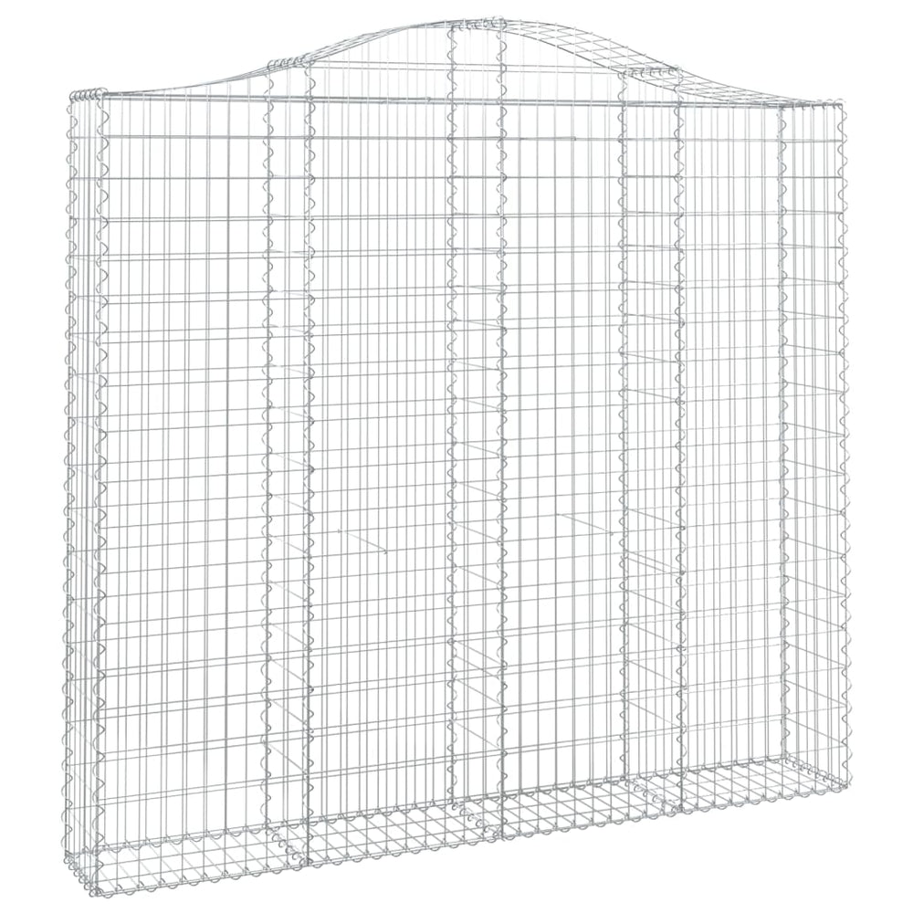 vidaXL Gabion Raised Arch 200x30x180/200 cm Galvanized Iron