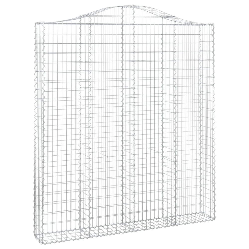 vidaXL Gabion with High Arch 200x30x220/240 cm Galvanized Iron