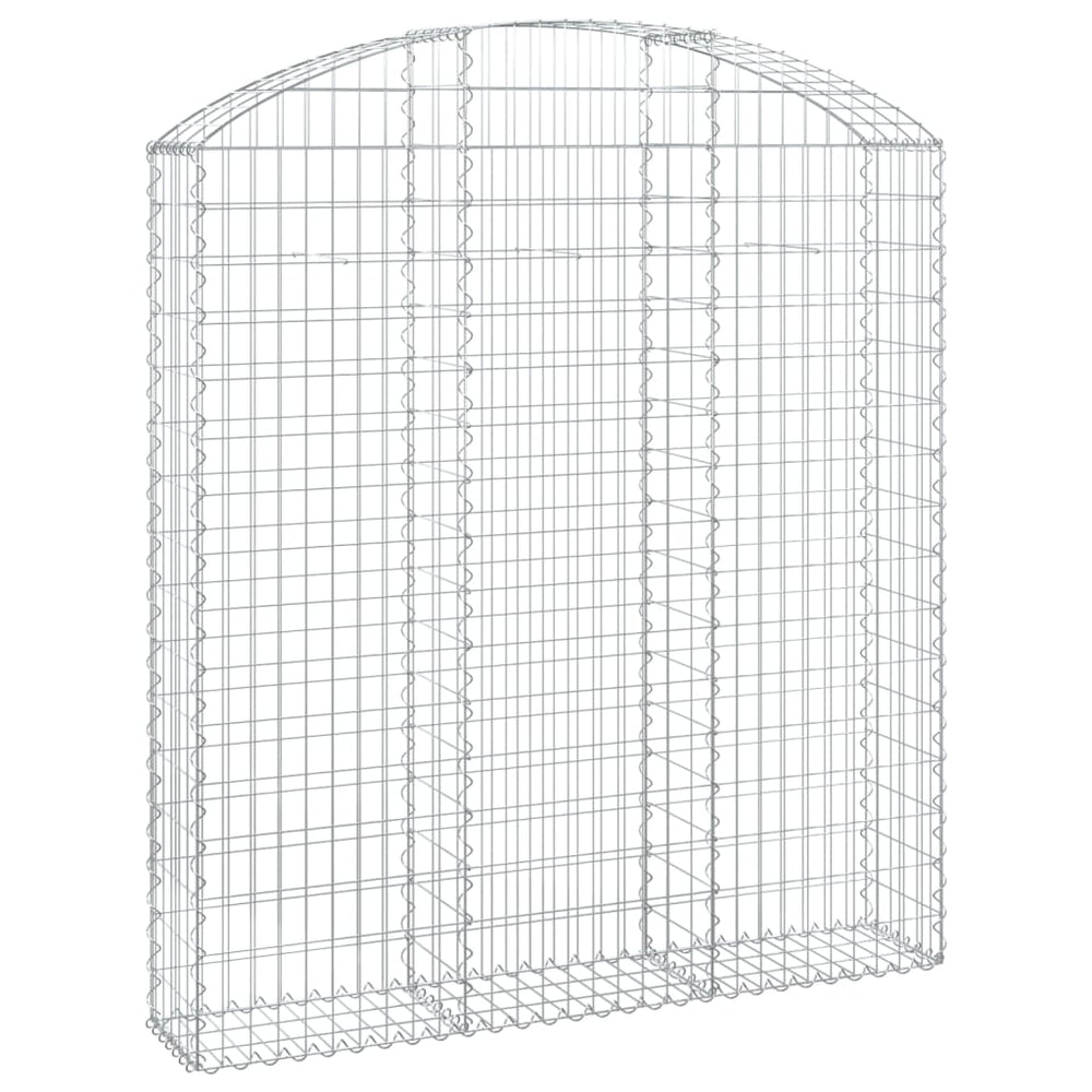vidaXL Gabion with High Arch 150x30x160/180 cm Galvanized Iron