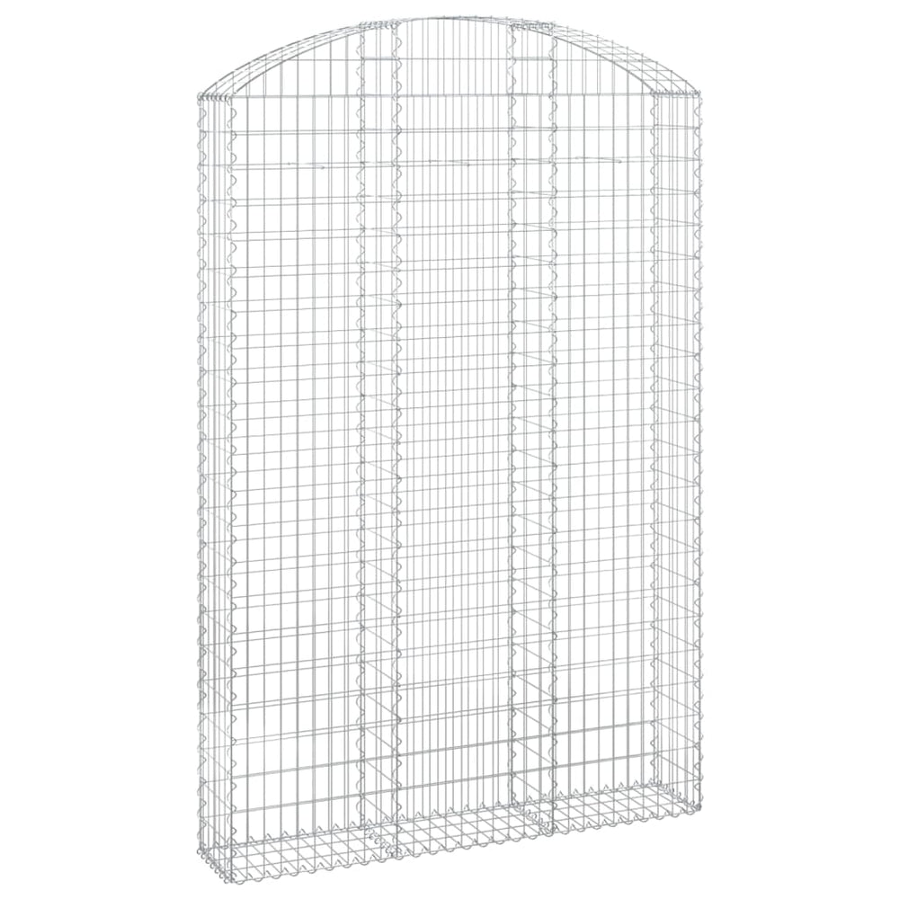 vidaXL Gabion with High Arch 150x30x220/240 cm Galvanized Iron