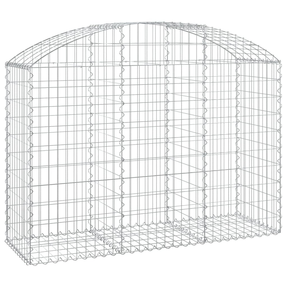 vidaXL Gabion with High Arch 150x50x100/120 cm Galvanized Iron