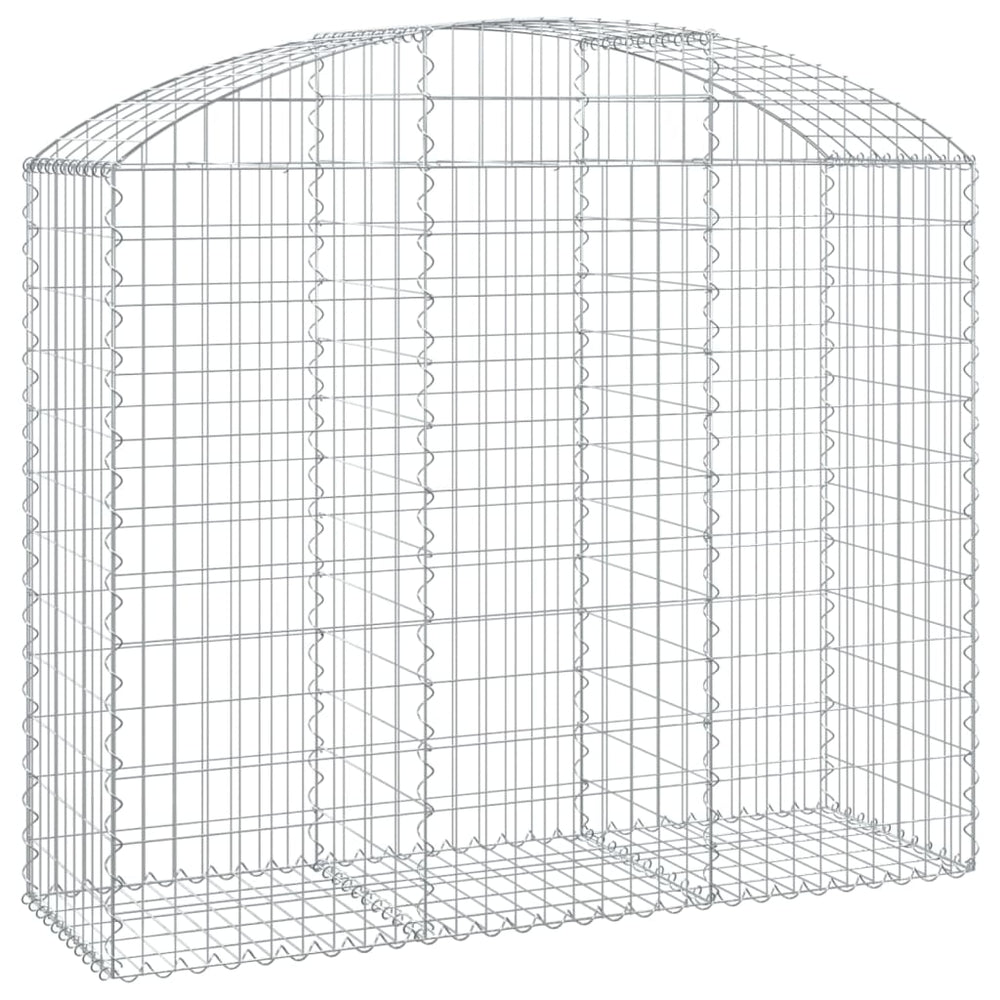 vidaXL Gabion with High Arch 150x50x120/140 cm Galvanized Iron