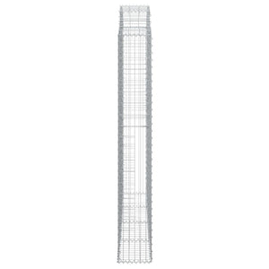 Gabione mit Hochbogen 200x30x200/220 cm Verzinktes Eisen