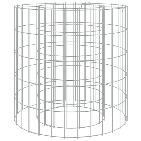 Gabionen-Feuerstelle Ø 50 cm Verzinktes Eisen
