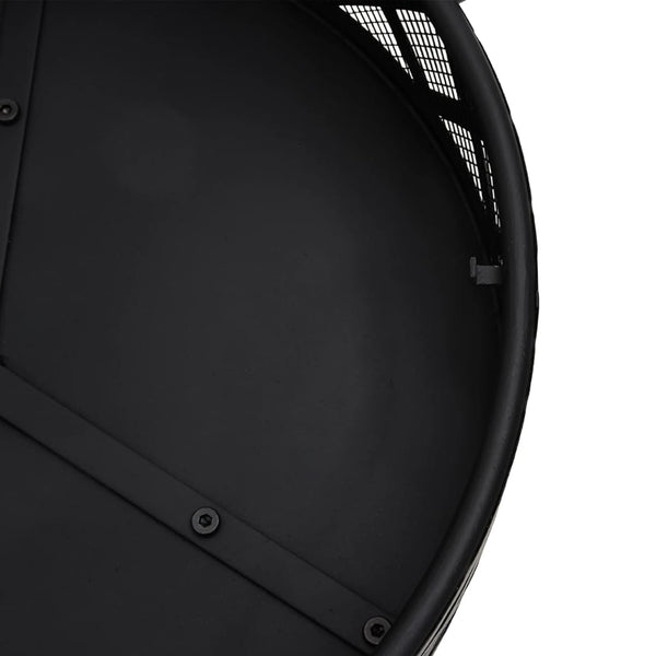 vidaXL Foyer extérieur avec tisonnier 70 cm XXL Acier