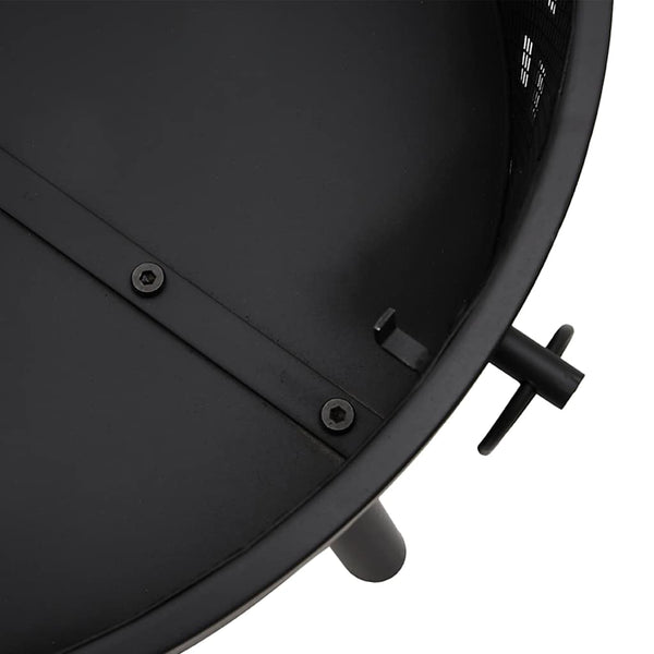 vidaXL Brasero avec tisonnier 58 cm XXL Acier
