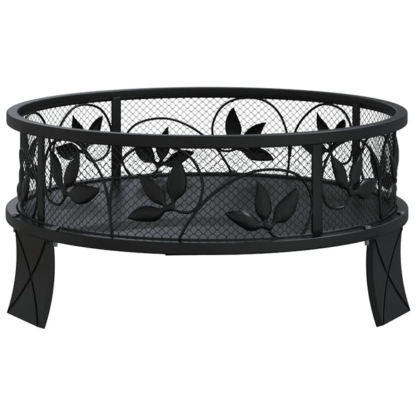 vidaXL Brasero avec tisonnier 50 cm XXL Acier