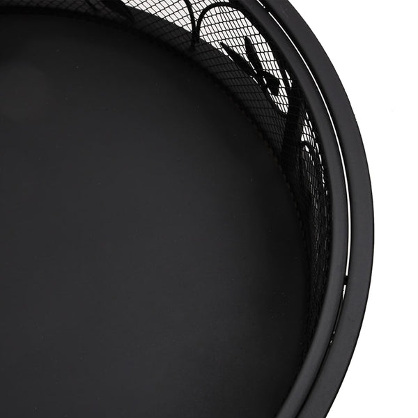 vidaXL Brasero avec tisonnier 50 cm XXL Acier