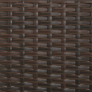 vidaXL Banc de jardin 3 places avec coussins Marron Résine tressée