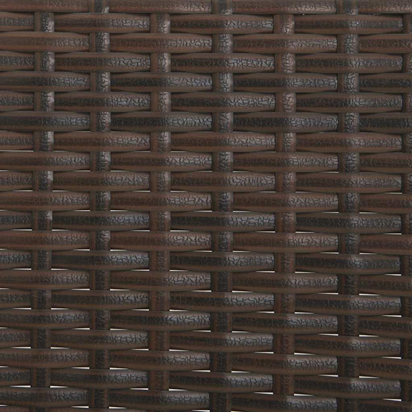 vidaXL Banc de jardin 3 places avec coussins Marron Résine tressée